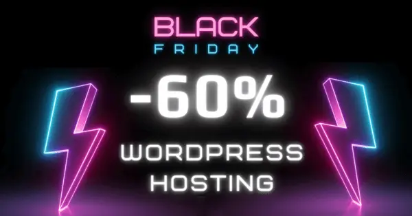 Black Friday προσφορά φιλοξενίας Wordpress -60%.