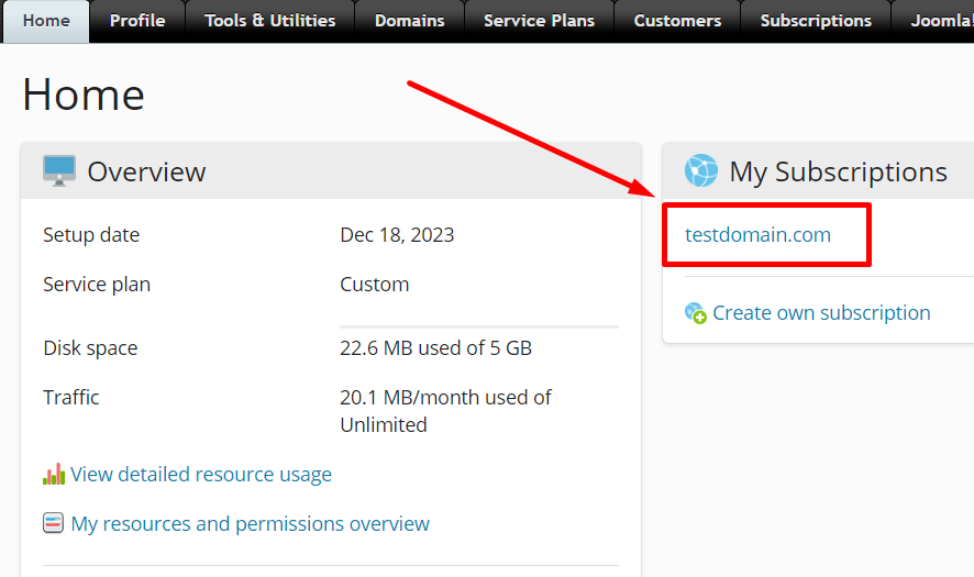 Διαχείριση domain backup στο Plesk Panel