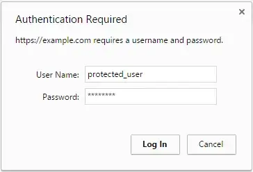 Σύνδεση με authentication μέσω προστατευμένου URL